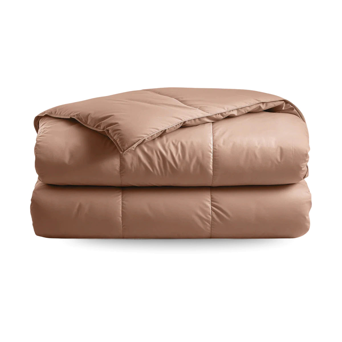 Zelesta Deluxe Unie Couette Été Satin de Coton - Terre Cuite