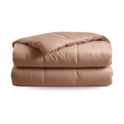 Zelesta Deluxe Unie Couette Été Satin de Coton - Terre Cuite