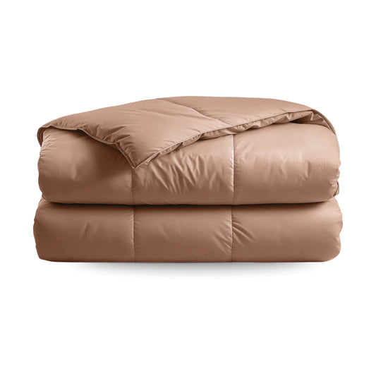 Zelesta Deluxe Unie Couette Été Satin de Coton - Terre Cuite