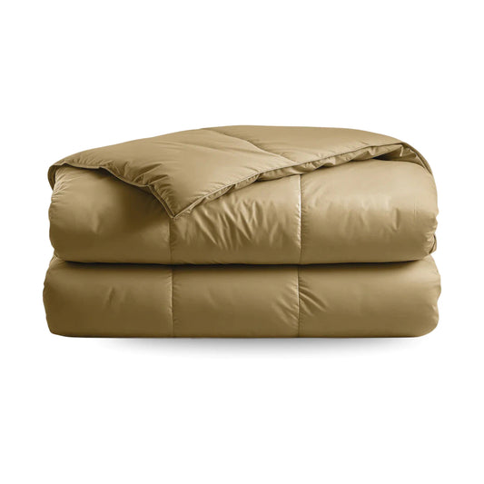 Zelesta Deluxe Unie Couette Été Satin de Coton - Pur Ocre
