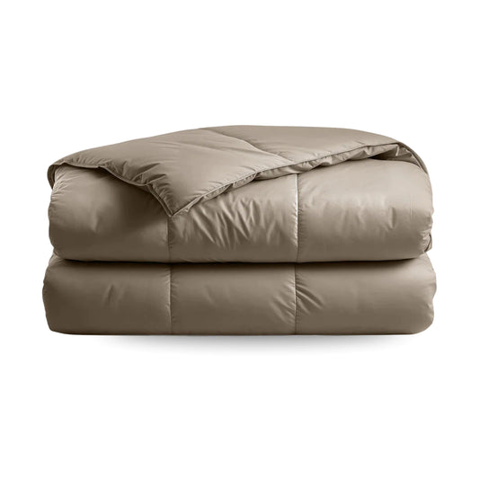 Zelesta Deluxe Unie Couette Été Satin de Coton - Pur Brun