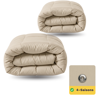 Zelesta Wonderbed 4 Saisons Double Coton - Sable Désert