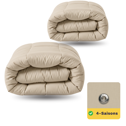 Zelesta Wonderbed 4 Saisons Double Coton - Sable Désert