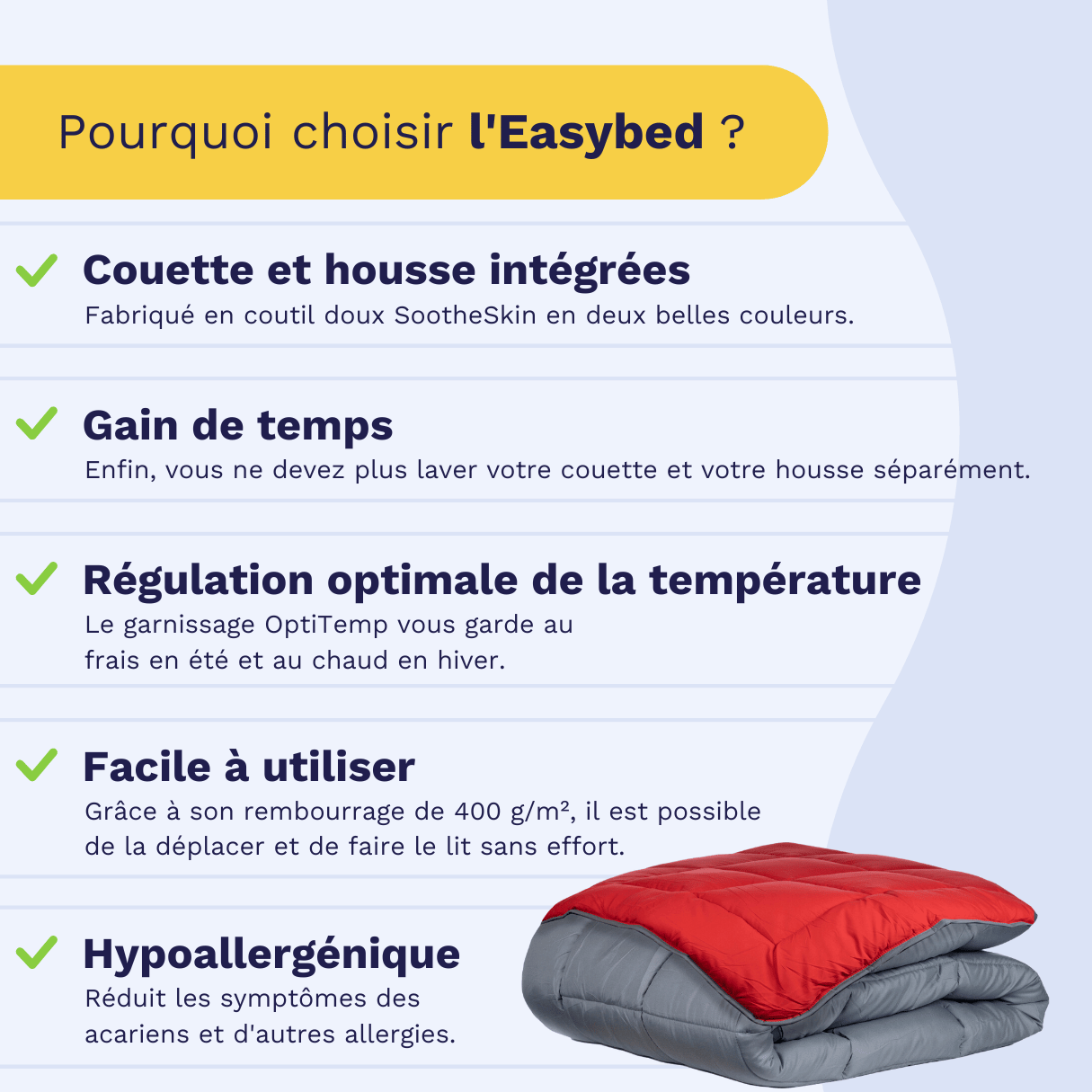 Zelesta Easybed - Anthracite & Rouge