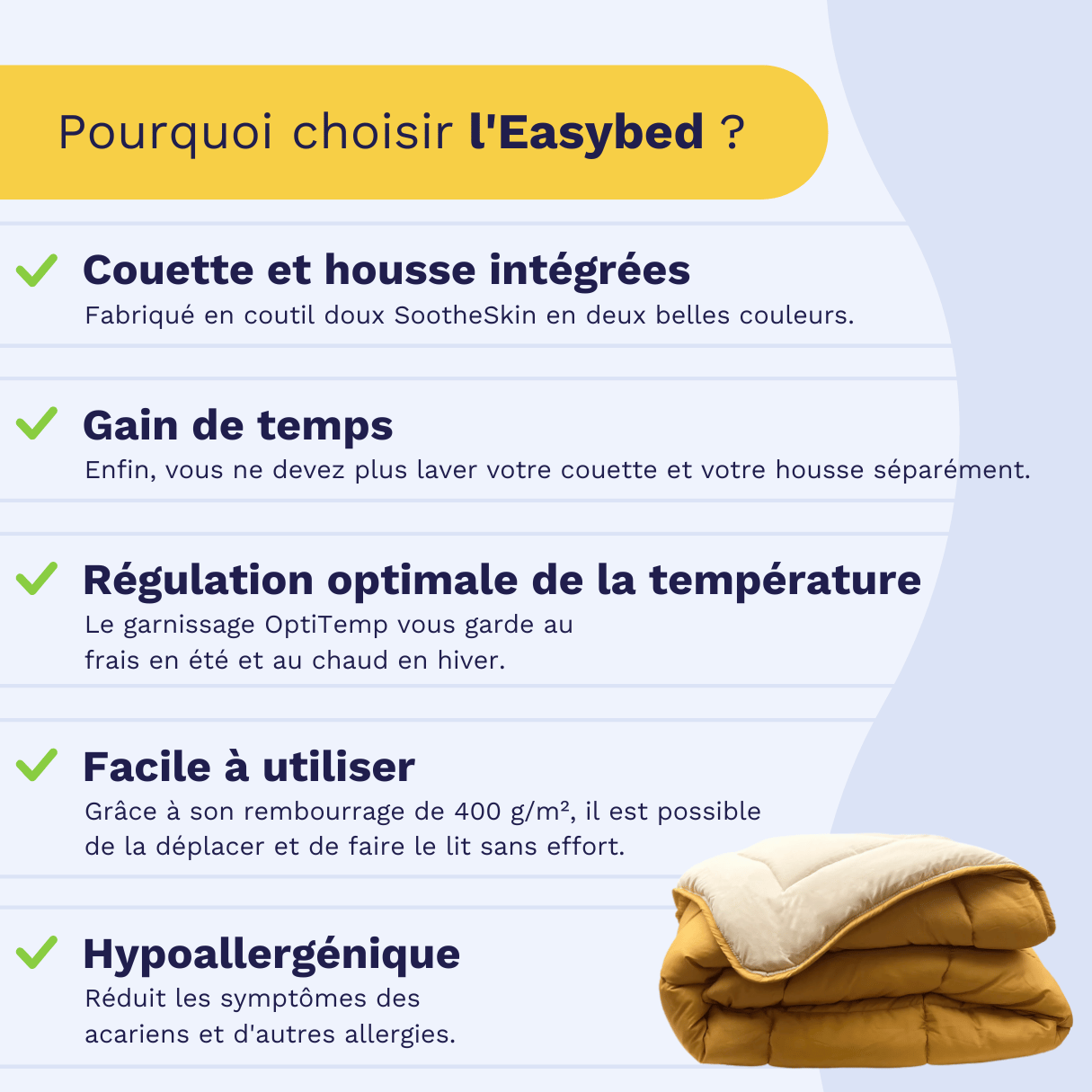 Zelesta Easybed - Jaune ocre & Lin