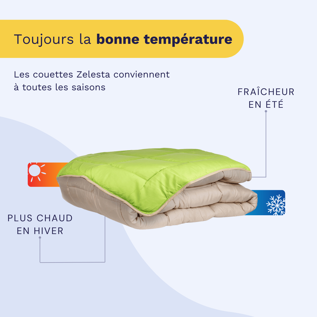 Zelesta Easybed - Anis & Beige 240x220cm