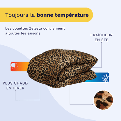 Zelesta Wonderbed 4 Saisons Double - Peau de Jaguar