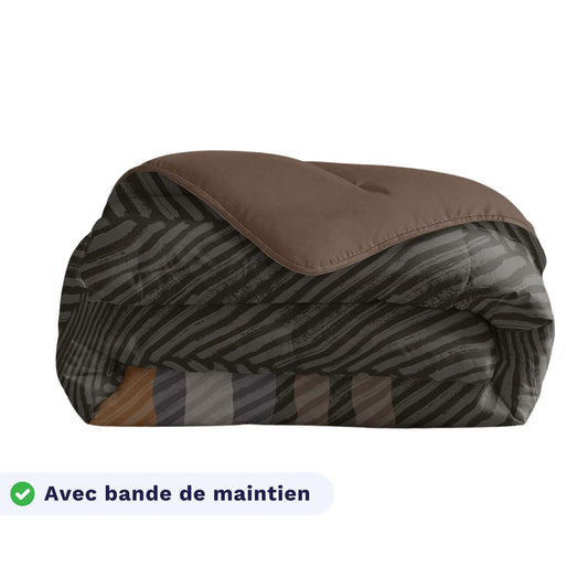 Zelesta Comfort Design Couette - Rayures Marron