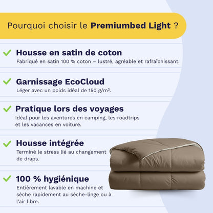 Zelesta Premiumbed Light Coton - Taupe & Crème