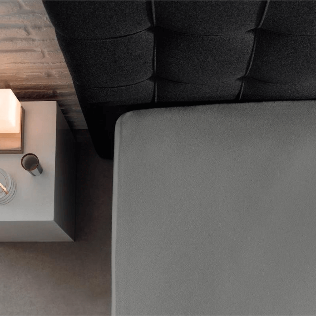 Drap-housse Double Jersey Gris
