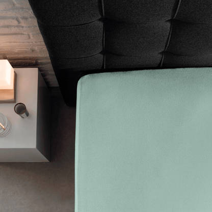     Hoeslaken Enkel Jersey Pastel Blauw Makkelijk Te Wassen