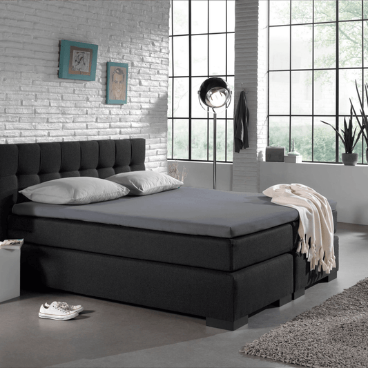 Jersey-Topper-Hoeslaken-Grijs