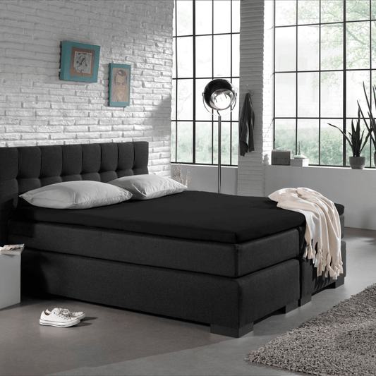 Drap-housse Jersey Topper Noir