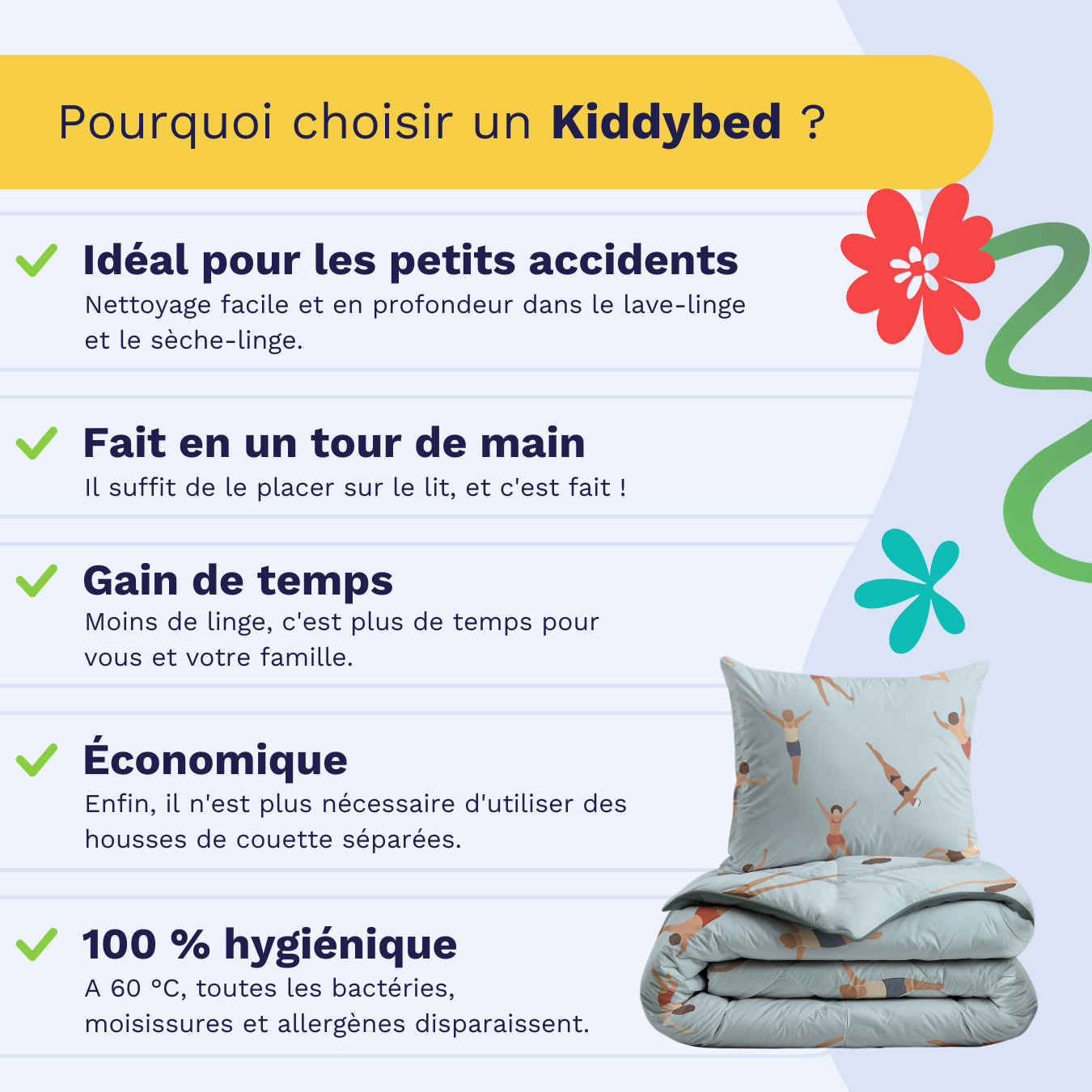 Zelesta Kiddybed Coton - Nageurs