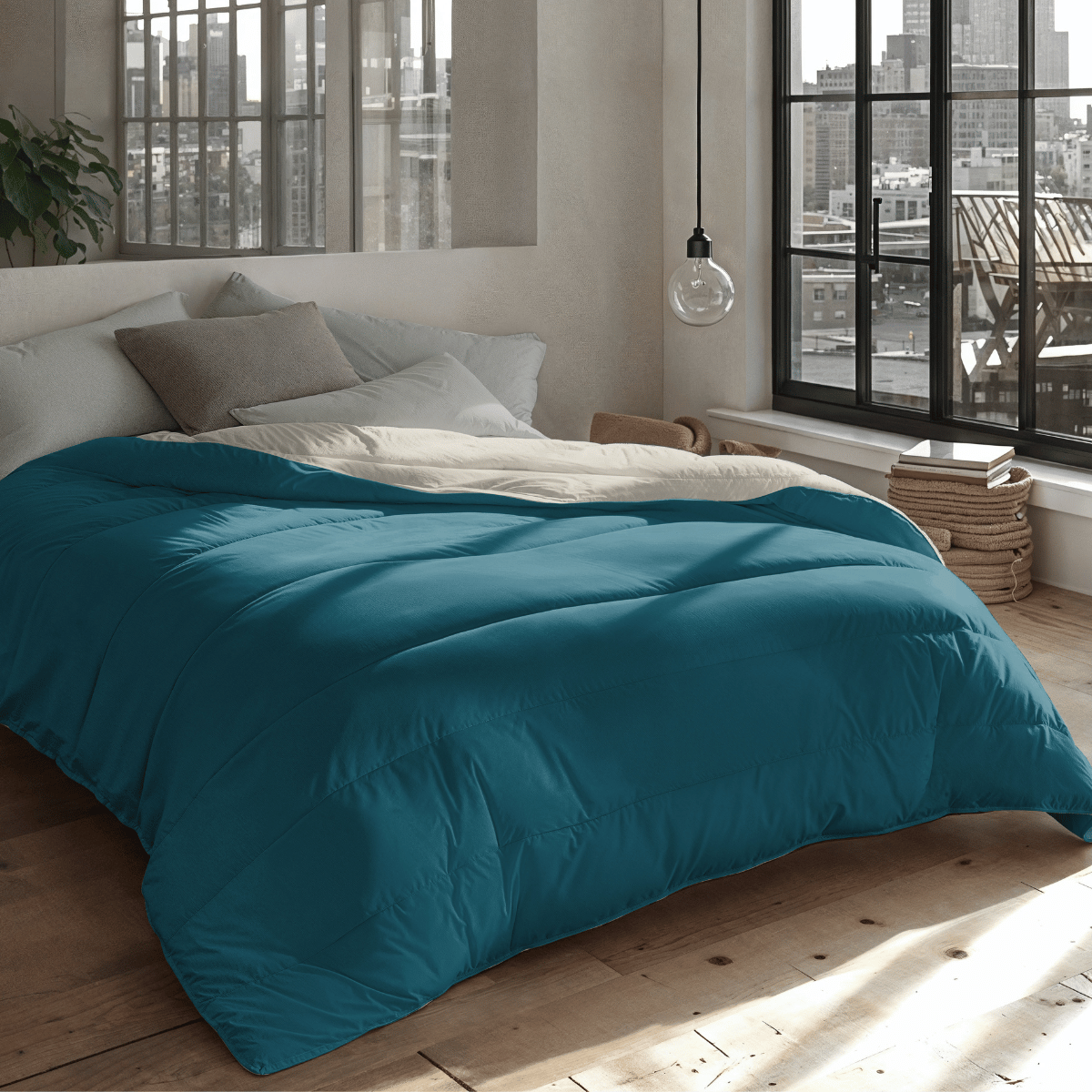 Zelesta Royalbed Light - Pétrole & Plage de Sable
