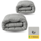 Zelesta Wonderbed 4 Saisons Double Coton - Gris Matinal