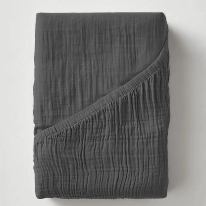 Mousseline Drap-Housse - Anthracite
