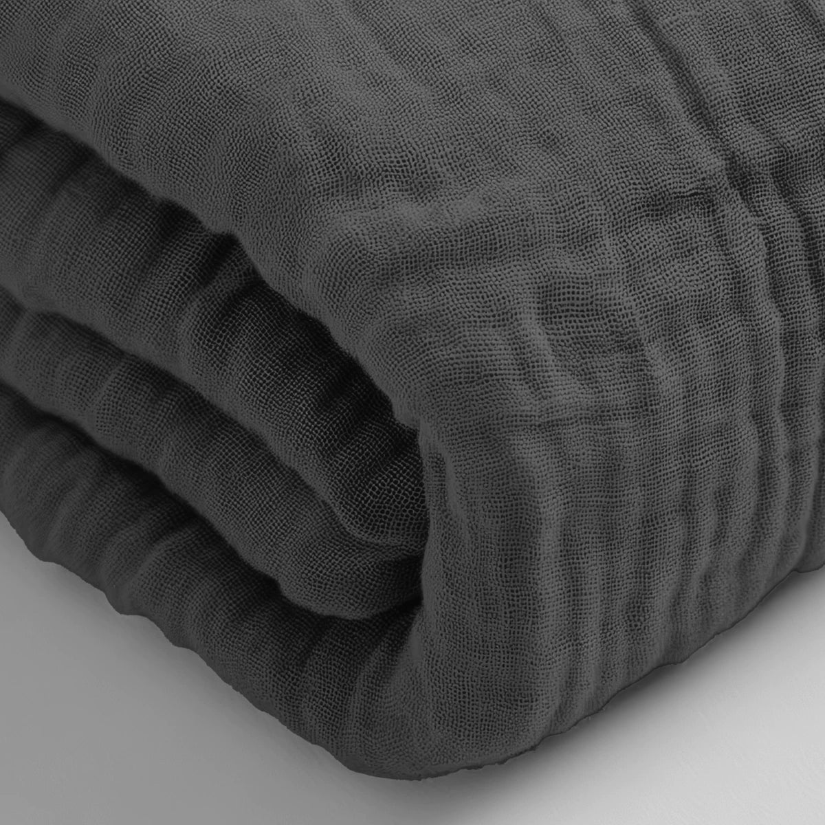 Mousseline Drap-Housse - Anthracite