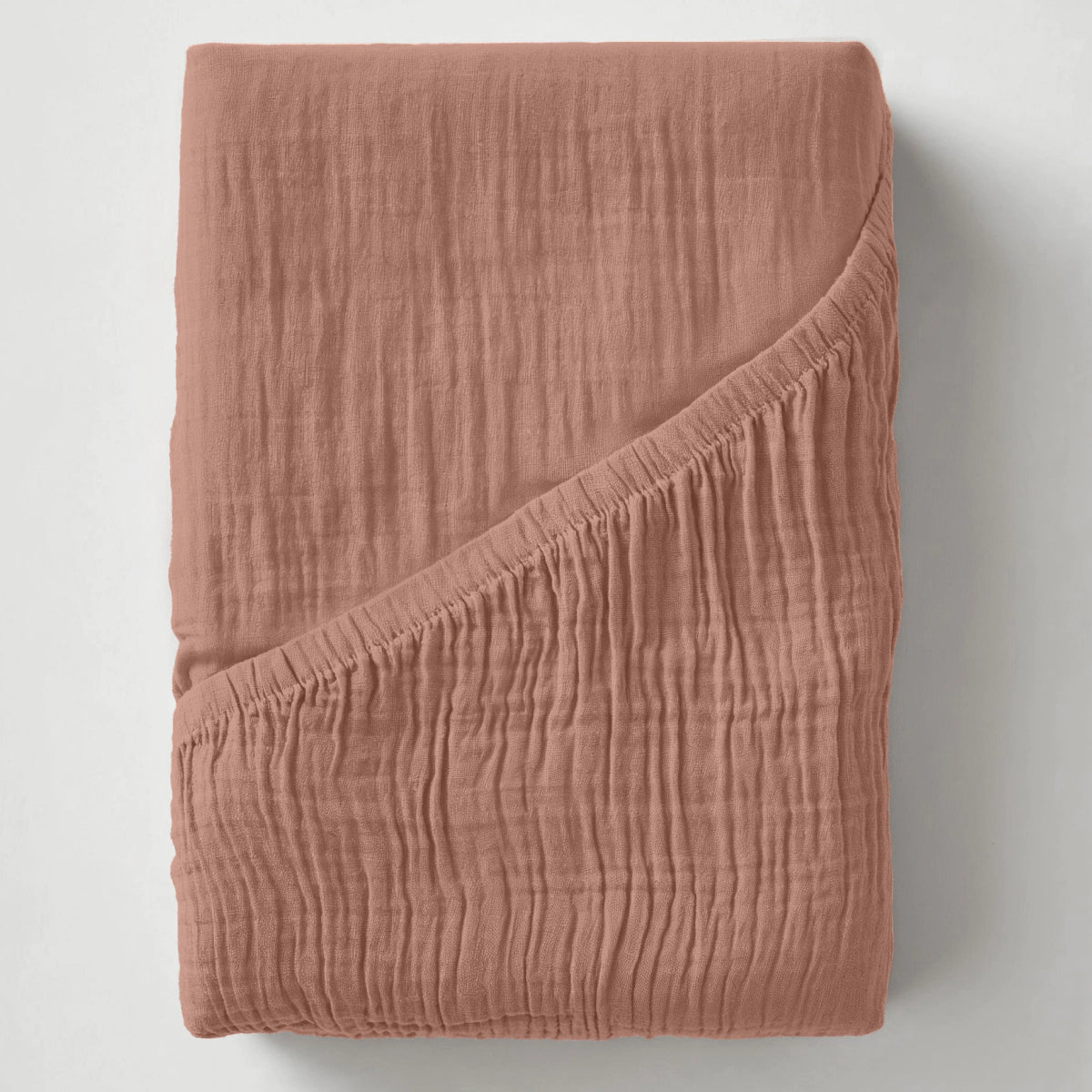 Mousseline Drap-Housse - Rose Poudré