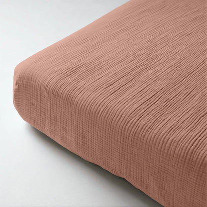 Mousseline Drap-Housse - Rose Poudré