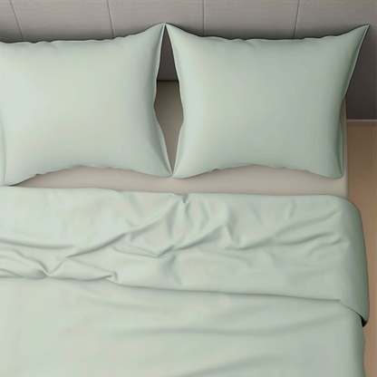 Zelesta Wonderbed 4 Saisons Double Coton - Vert Naturel