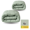Zelesta Wonderbed 4 Saisons Double Coton - Vert Naturel