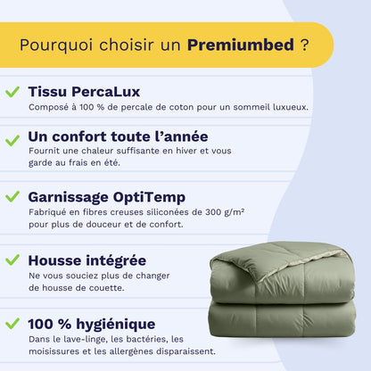 Zelesta Premiumbed Coton - Olive & Menthe