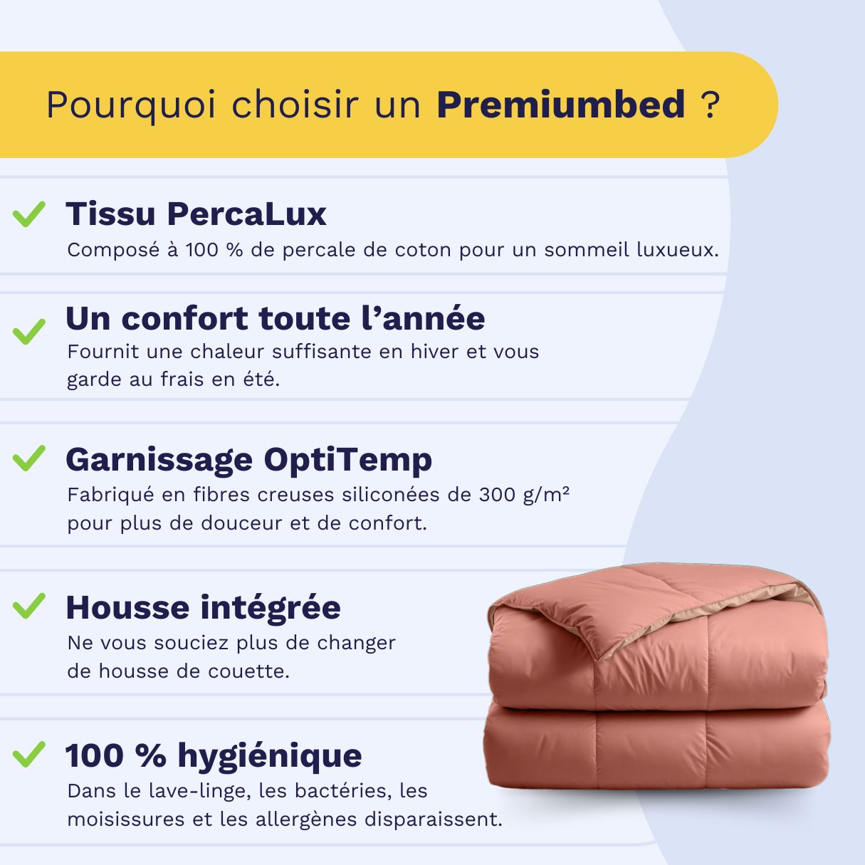 Zelesta Premiumbed Coton - Saumon & Pêche