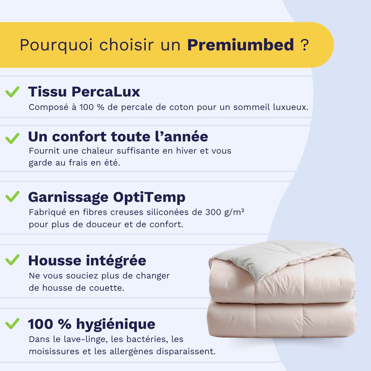 Zelesta Premiumbed Coton - Soie & Crème de Noix de Coco