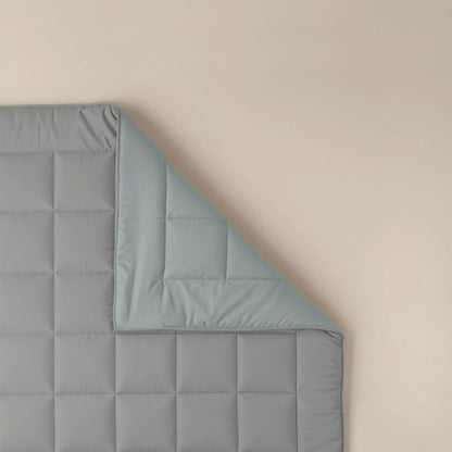 Zelesta Pure Duo Couette Été Coton - Gris Foncé & Gris Clair