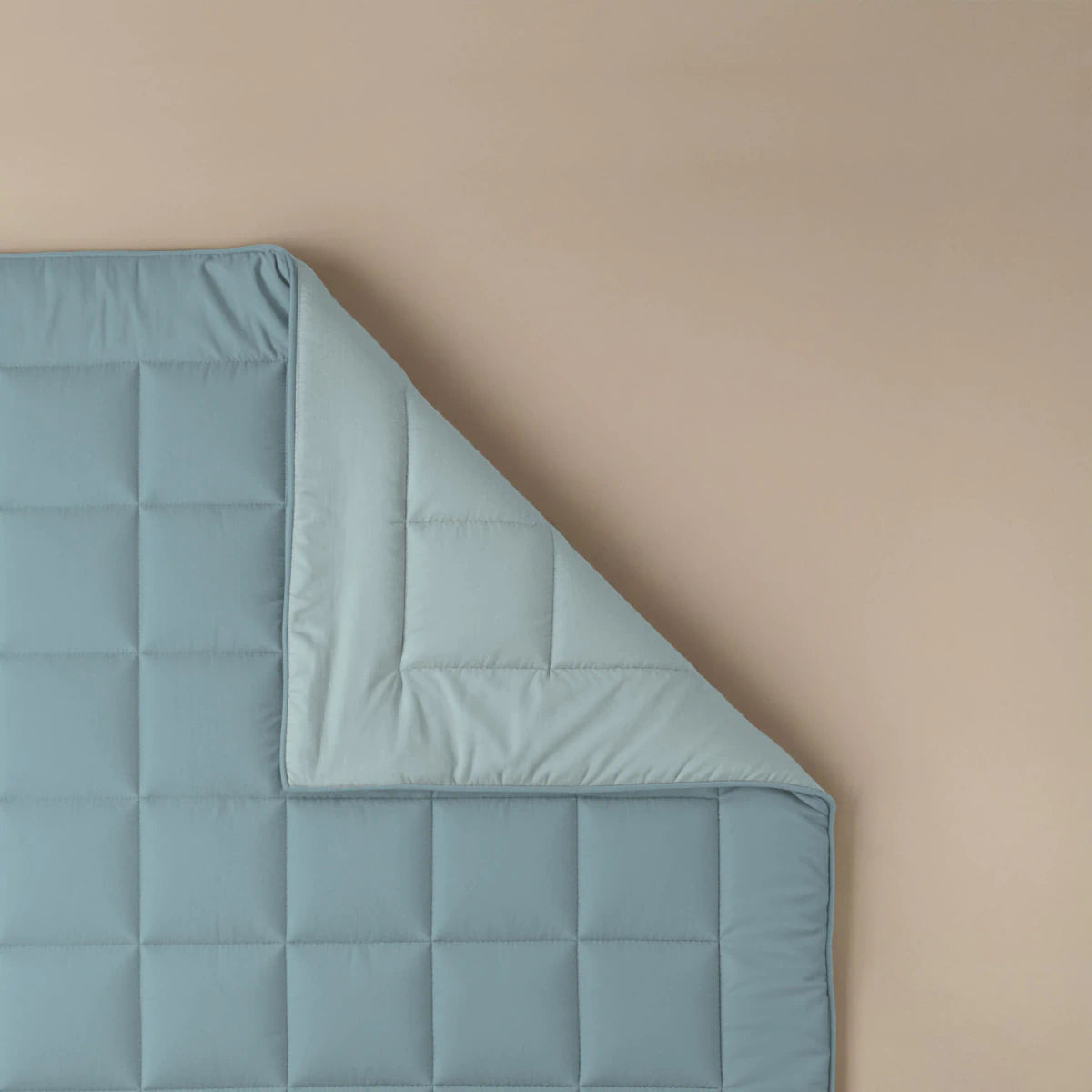 Zelesta Pure Duo Couette Été Coton - Bleu Gris & Bleu Clair