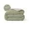 Zelesta Pure Duo Couette Été Coton - Gris Vert & Gris Vert Doux