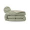Zelesta Pure Duo Couette Été Coton - Gris Vert & Gris Vert Doux