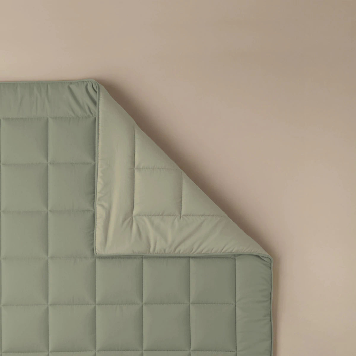 Zelesta Pure Duo Couette Été Coton - Gris Vert & Gris Vert Doux