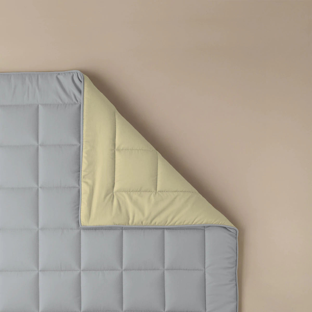 Zelesta Pure Duo Couette Été Coton - Gris Clair & Jaune Beurre