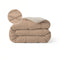 Zelesta Pure Duo Couette Été Coton - Vieux Rose & Marron Béton