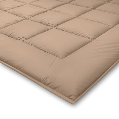 Zelesta Pure Duo Couette Été Coton - Vieux Rose & Marron Béton