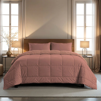 Zelesta Pure Duo Couette Été Coton - Rose Terracotta & Rose Argile