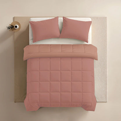 Zelesta Pure Duo Couette Été Coton - Rose Terracotta & Rose Argile