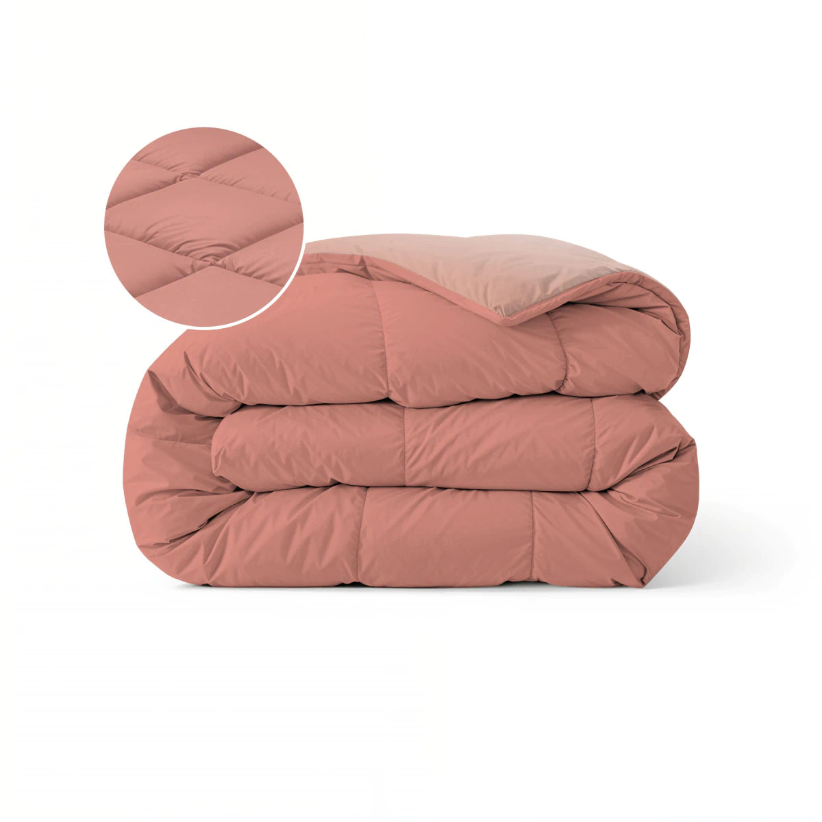 Zelesta Pure Duo Couette Été Coton - Rose Terracotta & Rose Argile