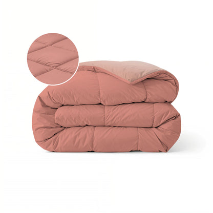Zelesta Pure Duo Couette Été Coton - Rose Terracotta & Rose Argile