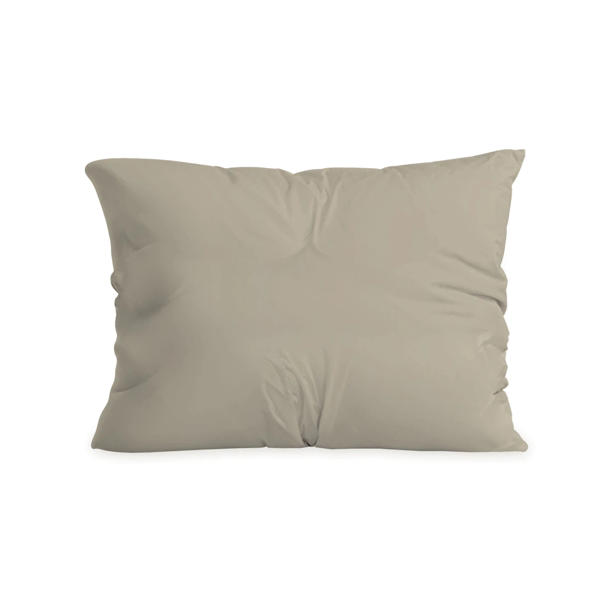 Zelesta Pure Duo Taies d'Oreiller Coton - Set de 2 - Gris Chaud