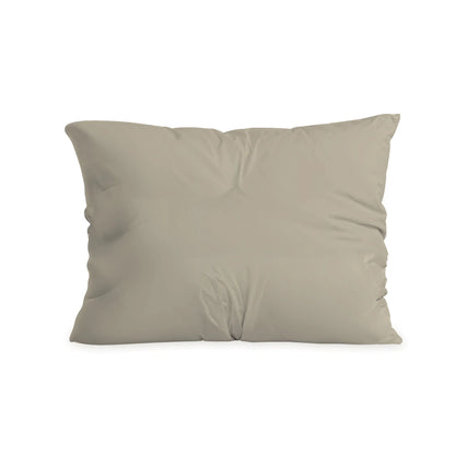 Zelesta Pure Duo Taies d'Oreiller Coton - Set de 2 - Gris Chaud