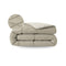 Zelesta Pure Duo Couette Été Coton - Gris Chaud & Blanc Crème
