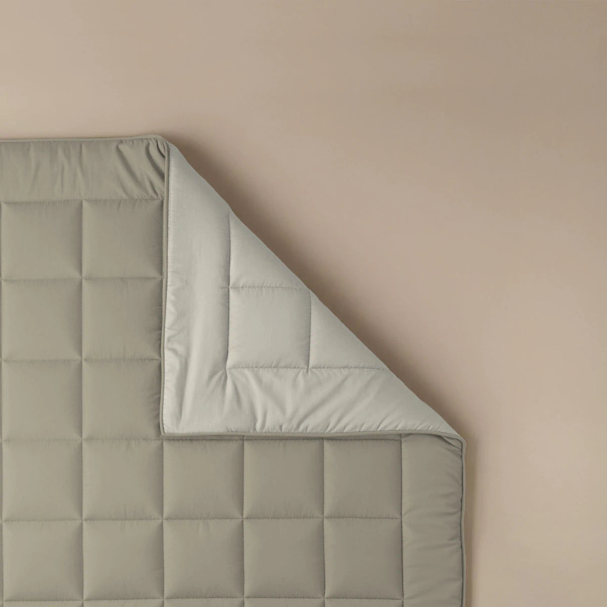 Zelesta Pure Duo Couette Été Coton - Gris Chaud & Blanc Crème