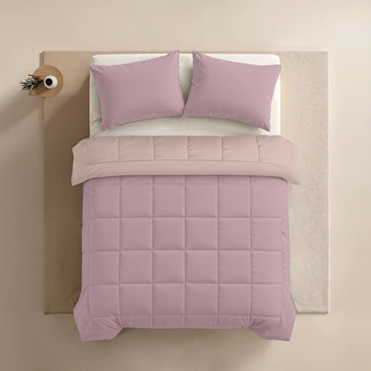 Zelesta Pure Duo Couette Été Coton - Lilas Doux & Rose Poudré