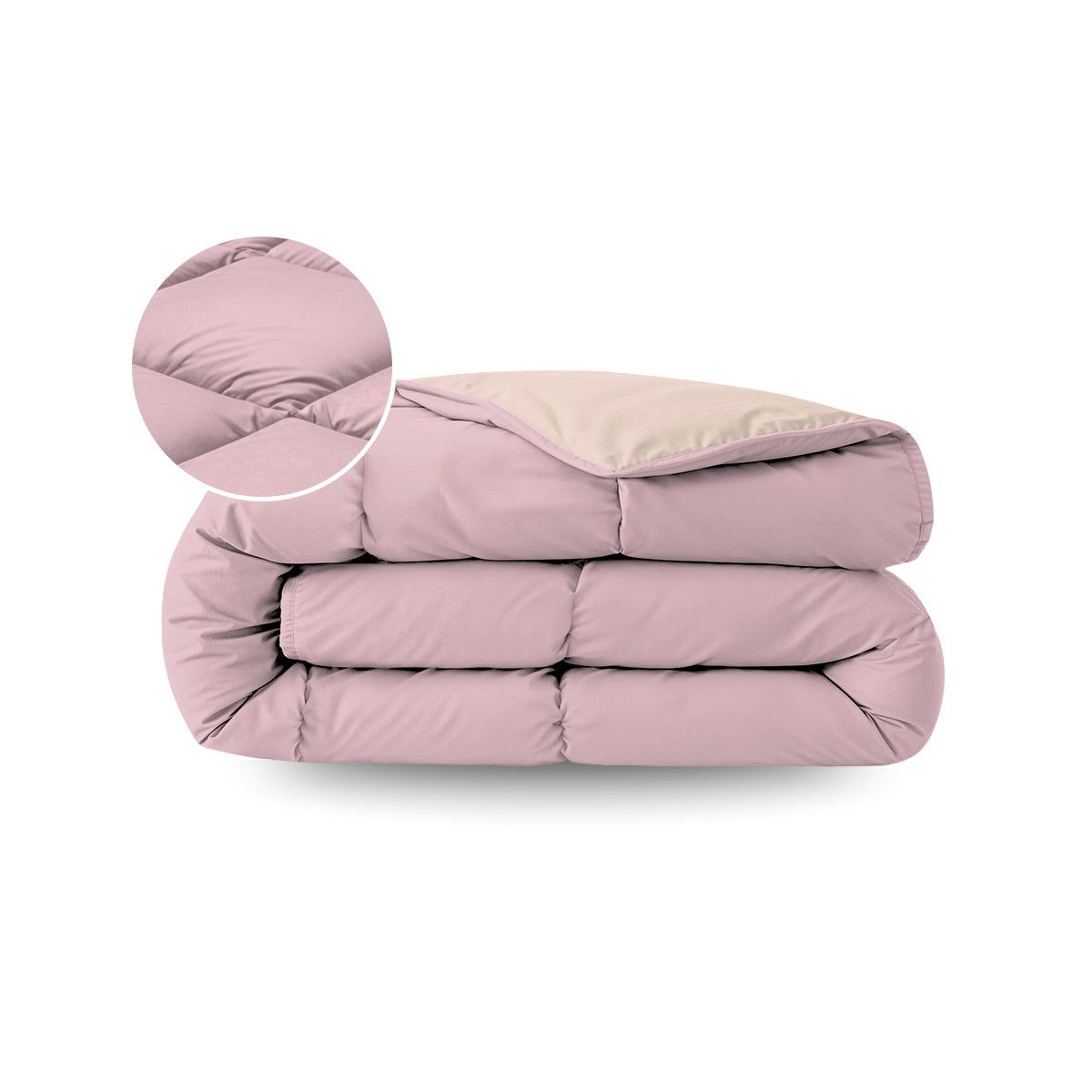 Zelesta Pure Duo Couette Été Coton - Lilas Doux & Rose Poudré