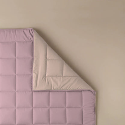Zelesta Pure Duo Couette Été Coton - Lilas Doux & Rose Poudré