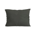 Zelesta Pure Unie Taies d'Oreiller Coton - Set de 2 - Noir Olive