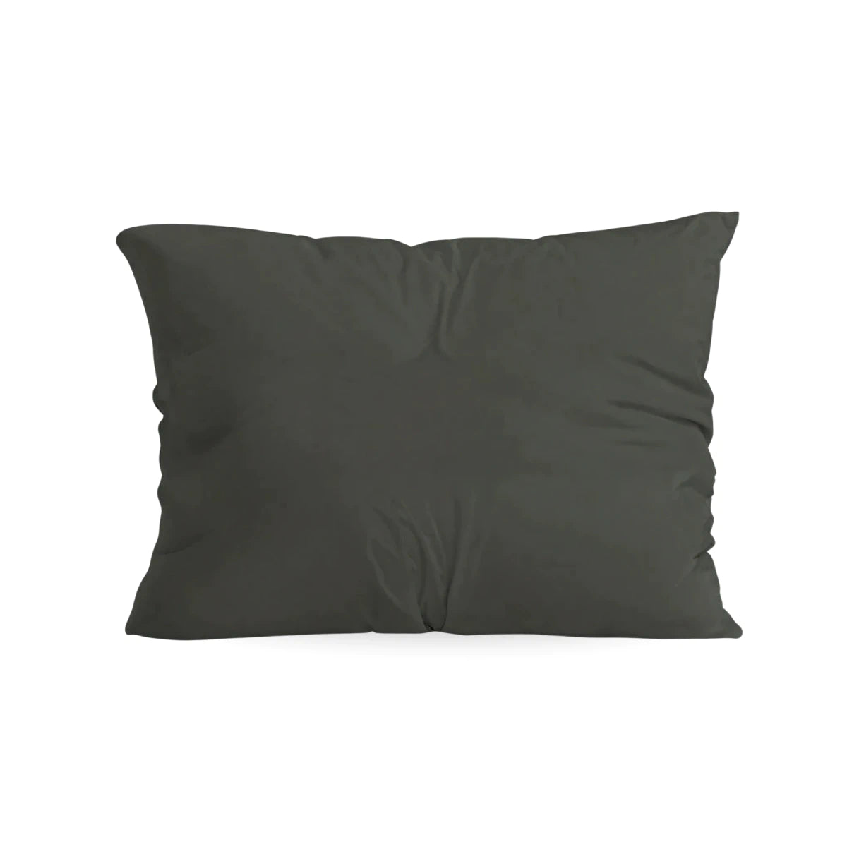 Zelesta Pure Unie Taies d'Oreiller Coton - Set de 2 - Noir Olive